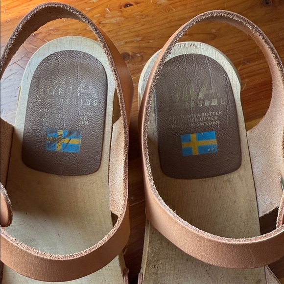 MIA sandal clogs natural color leather good condition - Picture 6 of 7